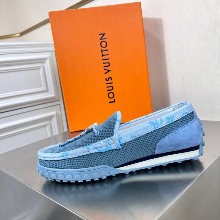 Louis Vuitton LV Racer Moccasin Loafers Size 39-45 4-Color