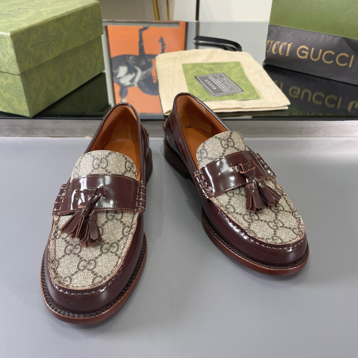 Gucci GG Loafers with Tassel Size 39-45 5-Color