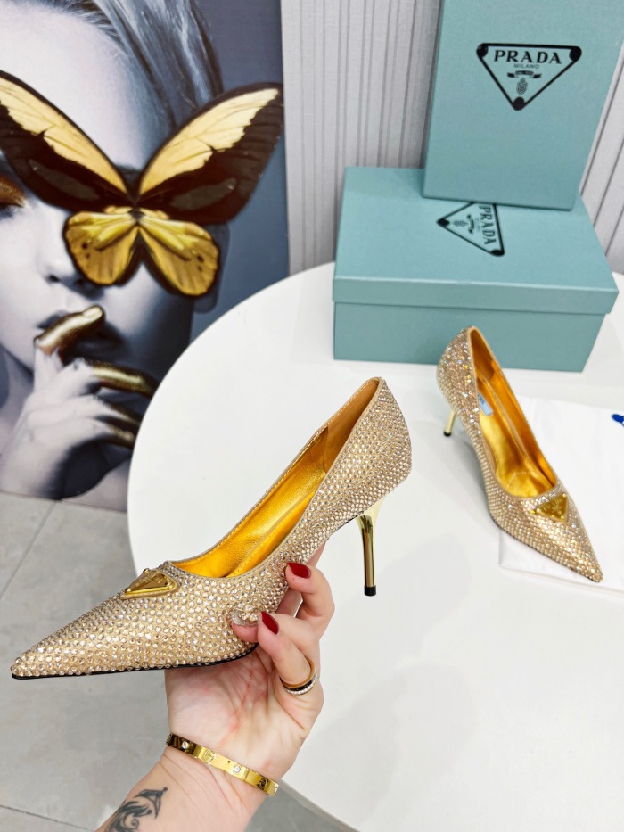 Prada Brushed Leather Pumps Size 35-41 3-Color