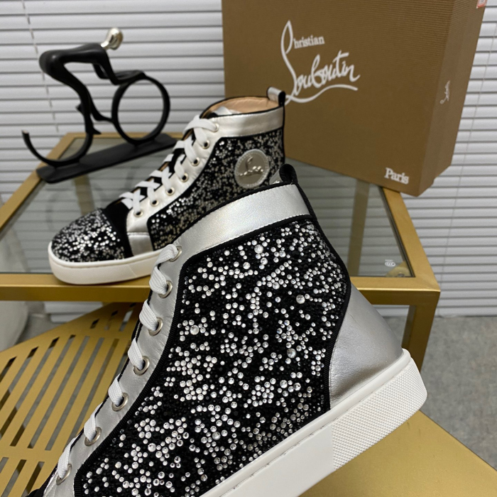 Christian Louboutin Louis High-Top Sneaker Size 36-46  10-Color