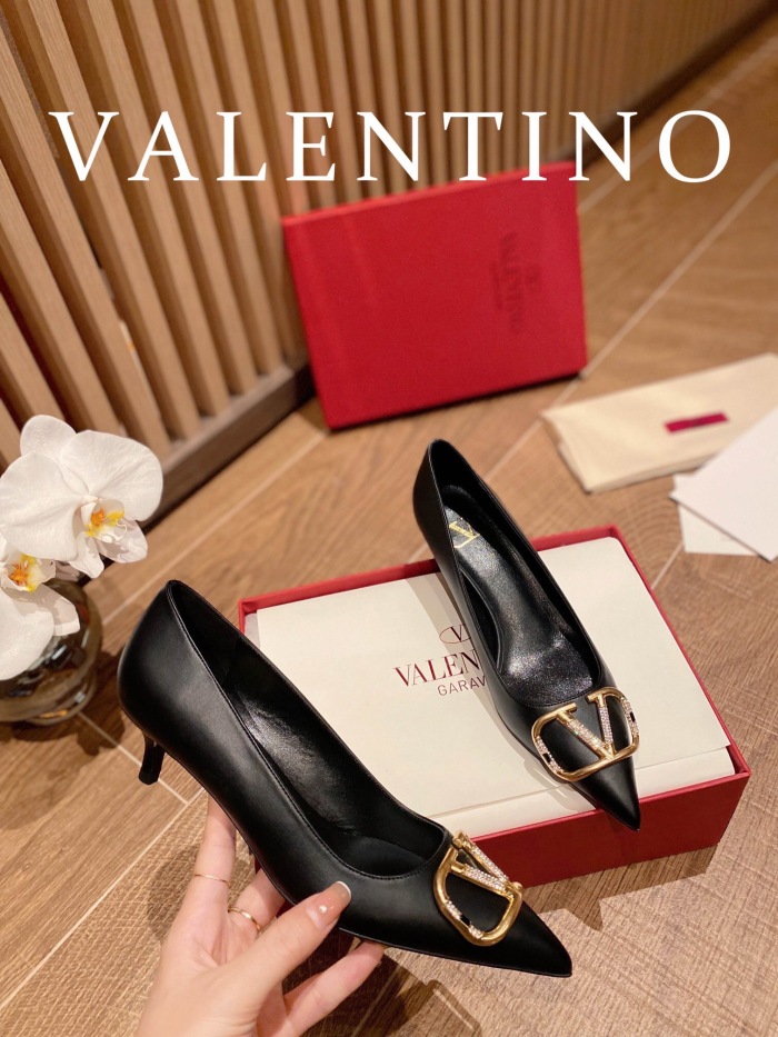 Valentino Vlogo Signature Slingback Pumps Size 35-41 4-Color