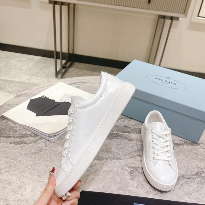 Prada Brushed Leather Sneaker Size 36-45   4-Color