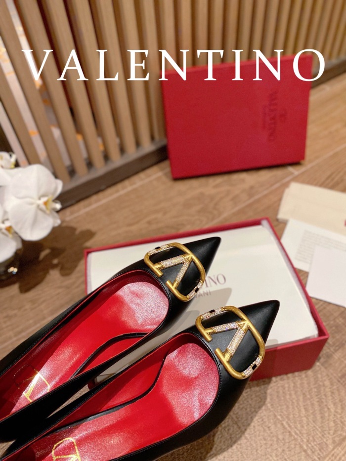 Valentino Vlogo Signature Slingback Pumps Size 35-41 4-Color