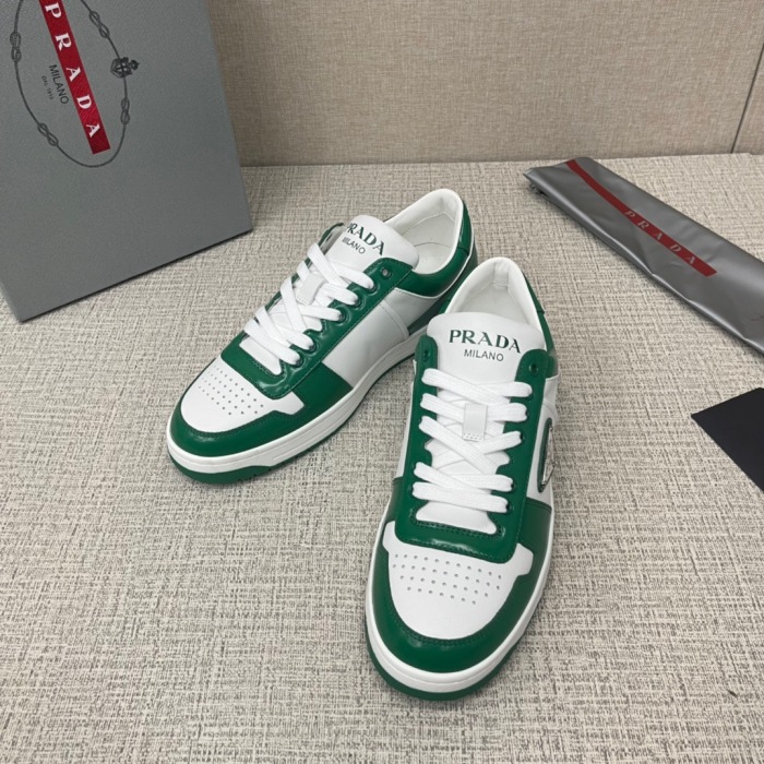 Prada Downtown Leather Sneaker Size 36-45   10-Color