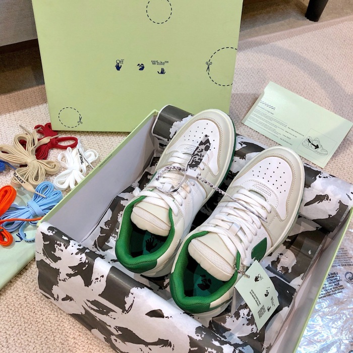 OFF White Out of Office Calf Leather Sneaker Size 35-45   8-Color