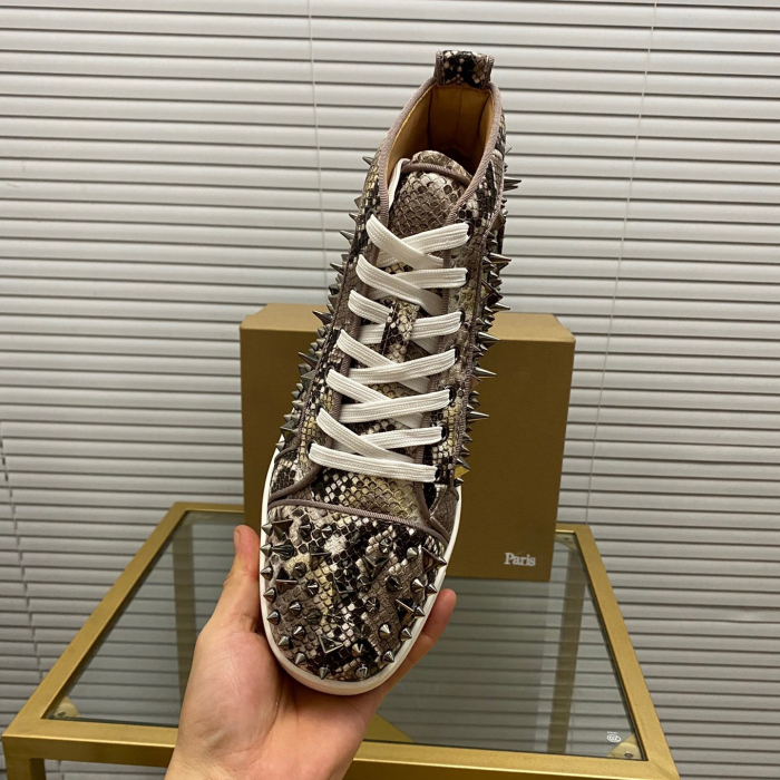 Christian Louboutin Lou Pik Pik High-Top Sneaker Size 36-46  6-Color