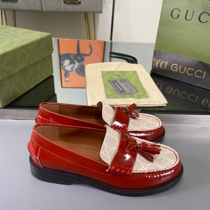 Gucci GG Loafers with Tassel Size 39-45 5-Color