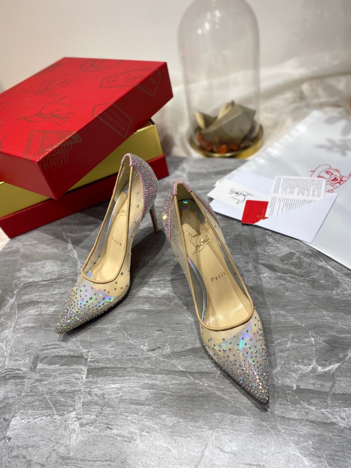 Christian Louboutin Follies Strasss Pumps Size 35-41 3-Color