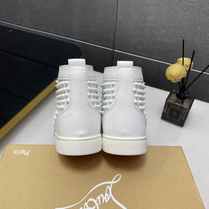 Christian Louboutin Louis Spikes High-Top Sneaker Size 36-46 4-Color