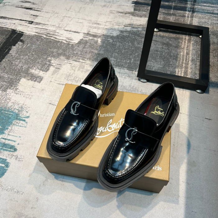 Christian Louboutin CL Moc Lug Strass Loafers Size 39-45 3-Color