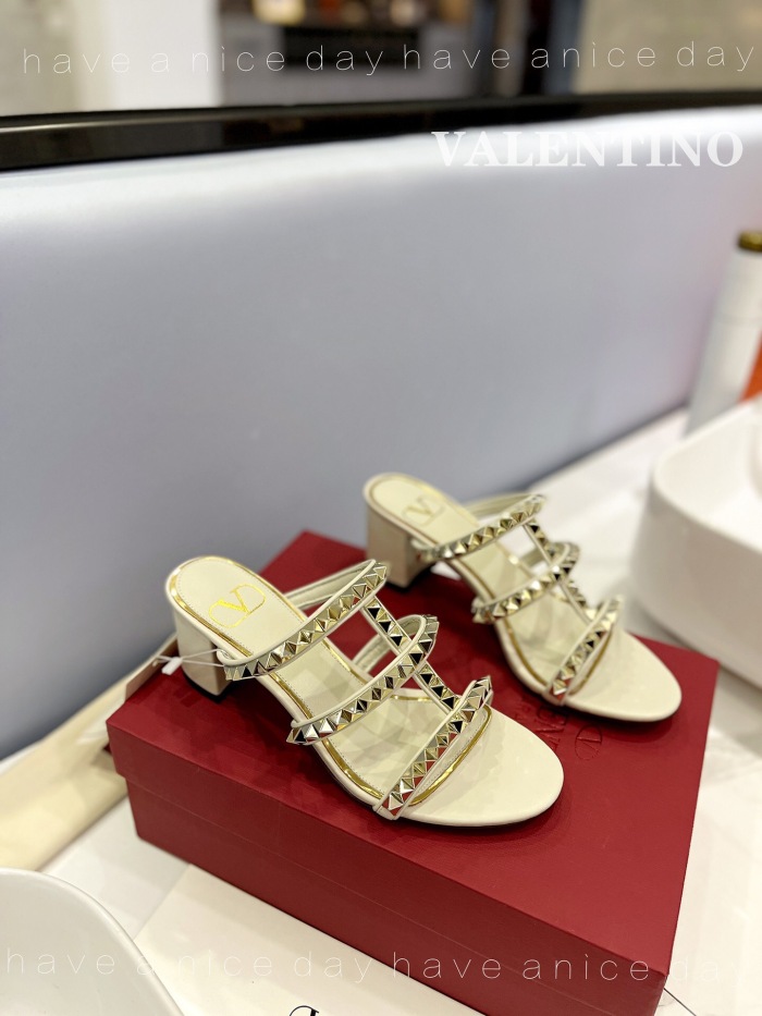 Valentino Rockstud Calfskin Leather Pumps Size 35-41 5-Color