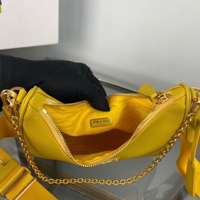 Prada 1BH204 Redition 2005 Women Bags Leather 22*18*6cm