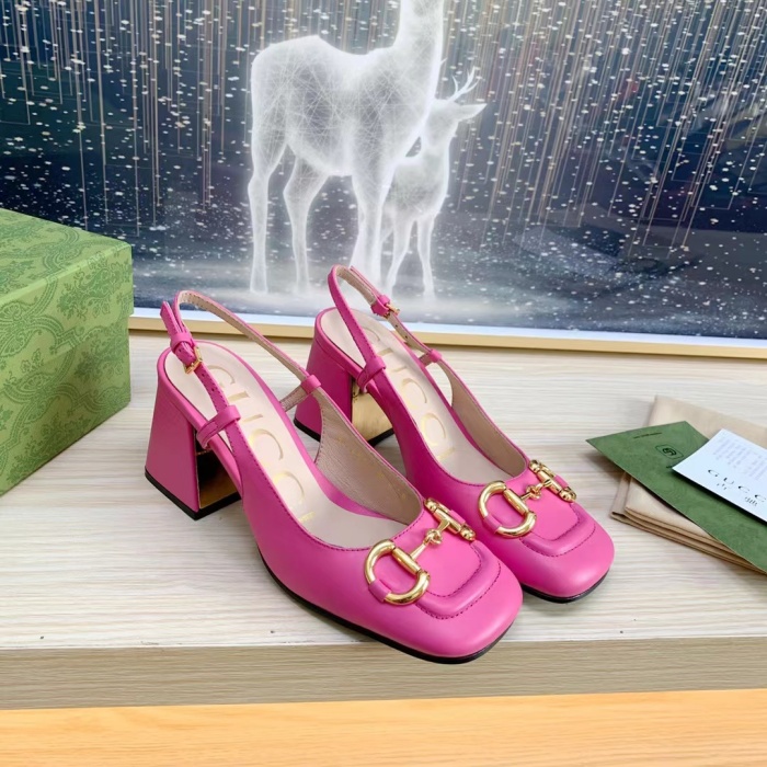 Gucci Slingback With Horsebit Pumps Size 35-41 4-Color