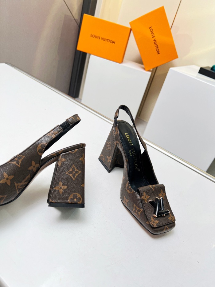 Louis Vuitton Shake Slingback Pumps Size 35-41 6-Color
