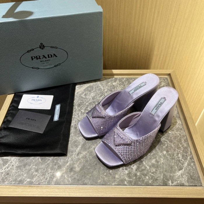 Prada Satin Pumps with Crystals Size 35-41 9-Color