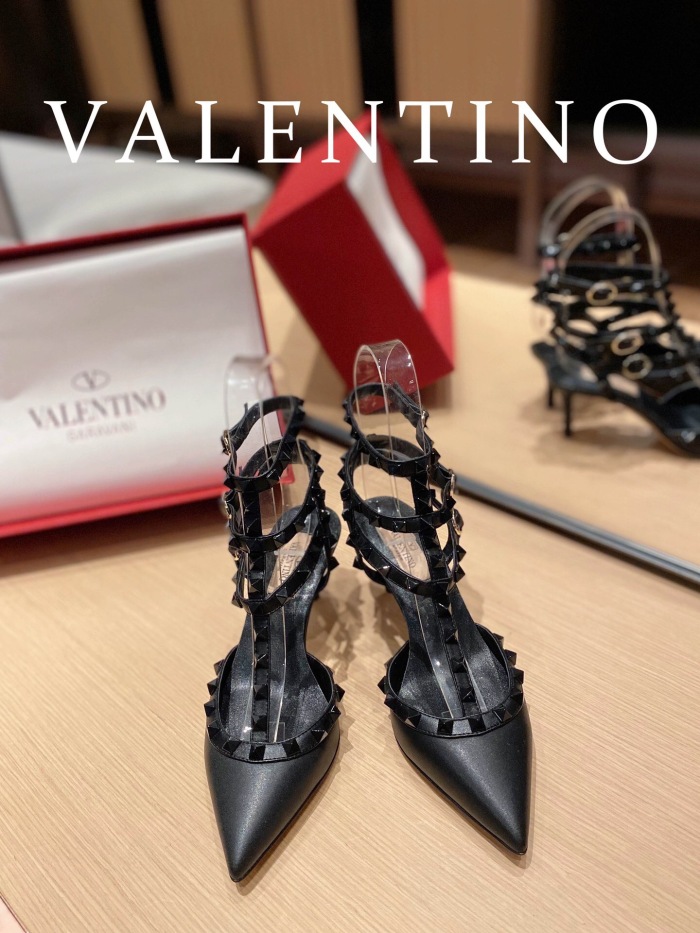 Valentino Rockstud Ankle Strap Pumps Size 35-41 4-Color