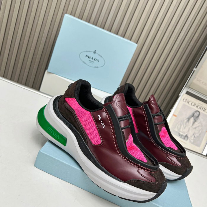 Prada 2024 New Systeme brushed leather dad Sneaker Size 36-45
