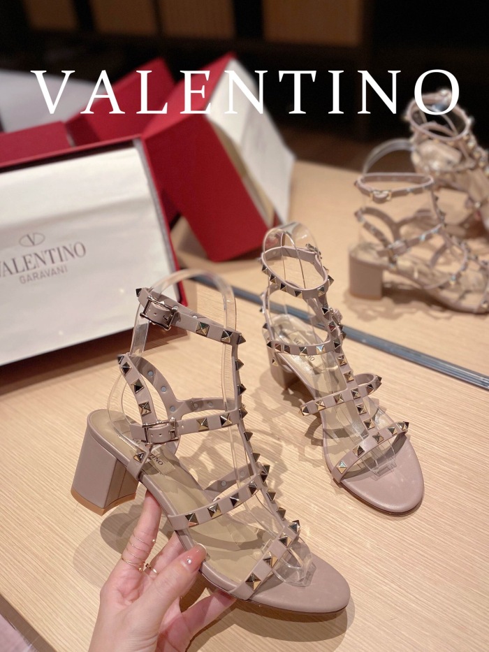Valentino Rockstud Calfskin Ankle Strap Pumps Size 35-41 6-Color