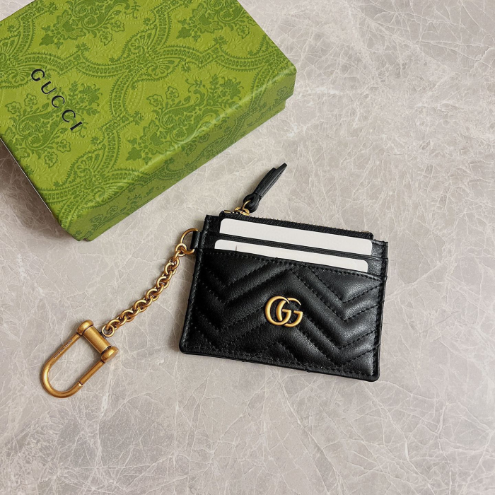 Gucci GG Marmont keychain wallet Size 10*7.5*1cm Style: 627064