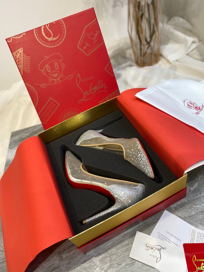 Christian Louboutin Follies Strasss Pumps Size 35-41 3-Color
