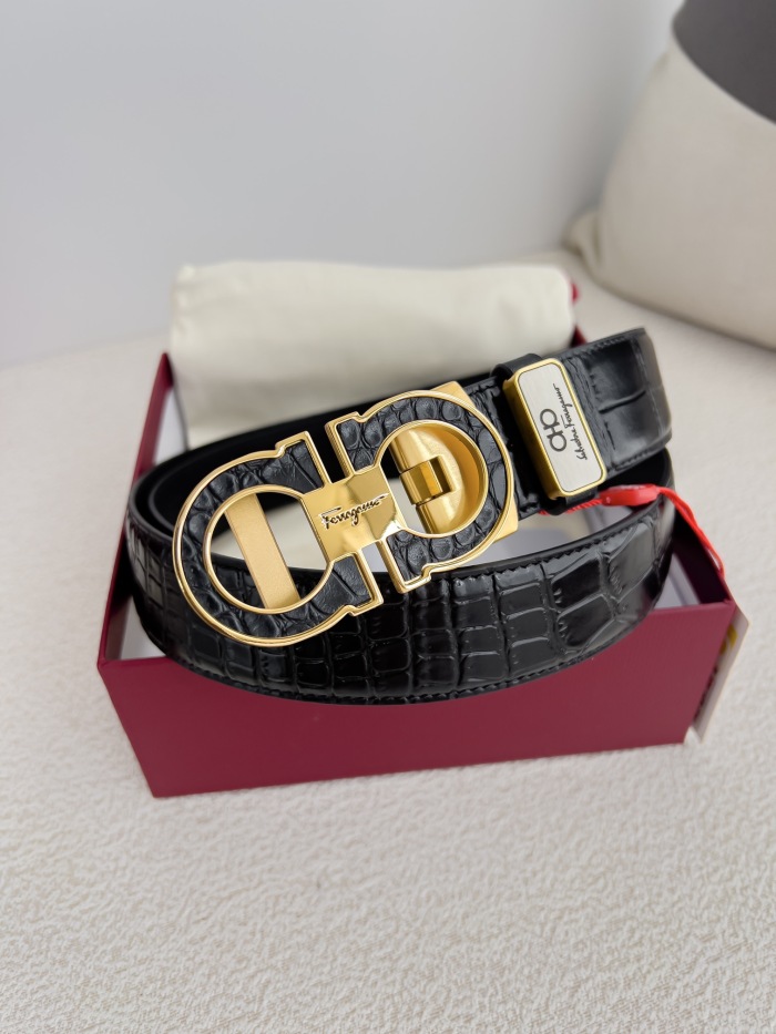 Ferragamo Men Belt Width 3.5cm