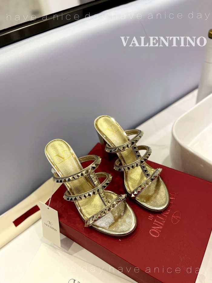 Valentino Rockstud Calfskin Leather Pumps Size 35-41 5-Color