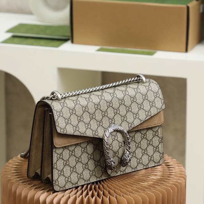Gucci GG Supreme Dionysus Women Shoulder bags Size 28*18*9cm