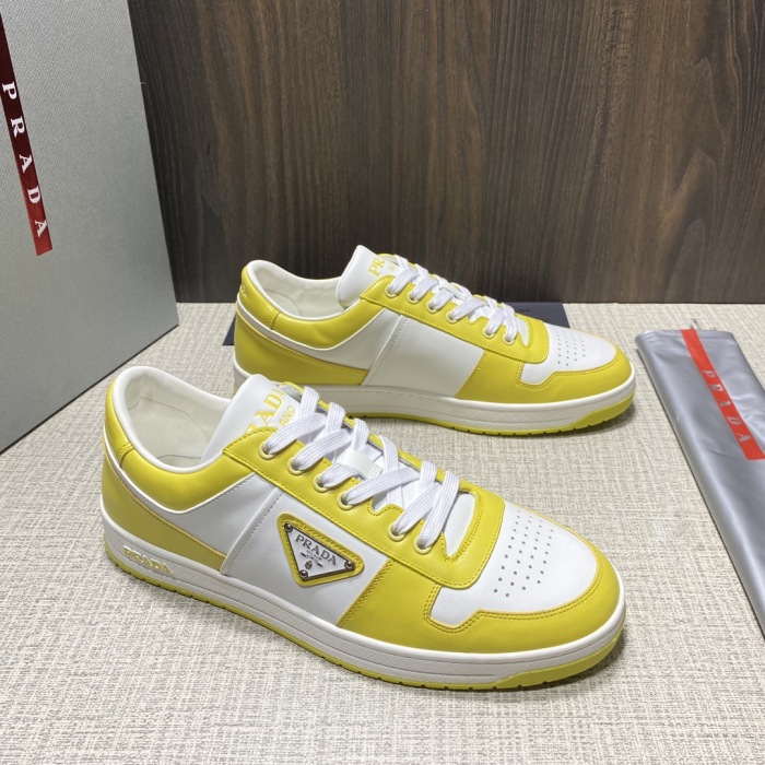 Prada Downtown Leather Sneaker Size 36-45   10-Color