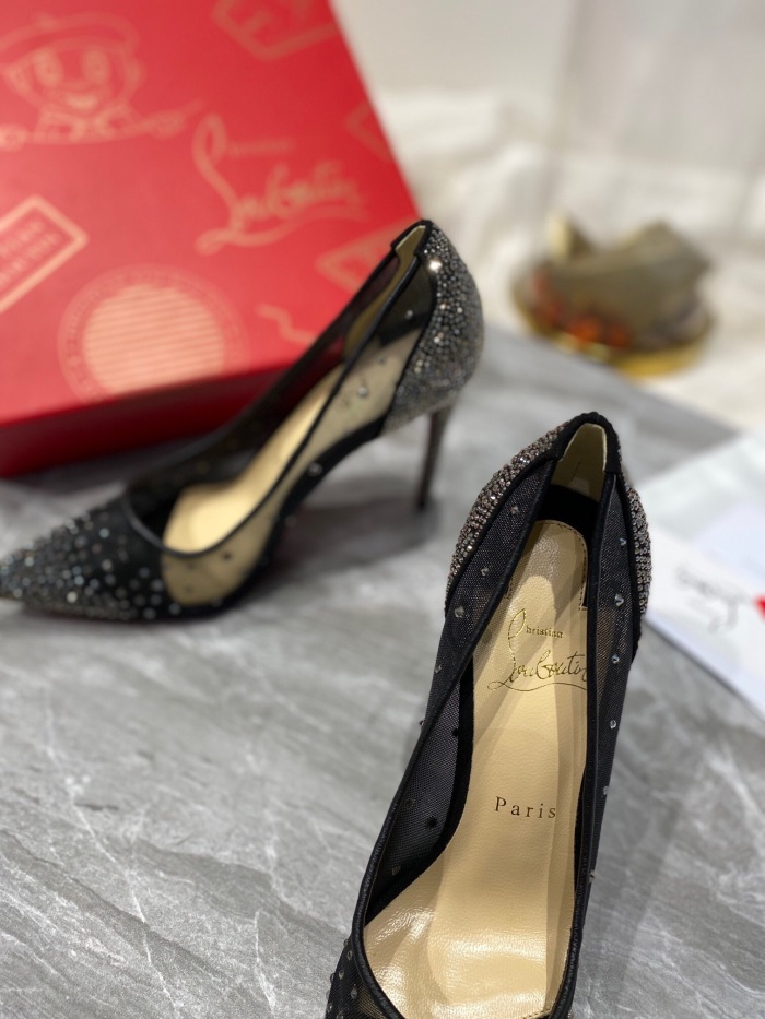 Christian Louboutin Follies Strasss Pumps Size 35-41 3-Color
