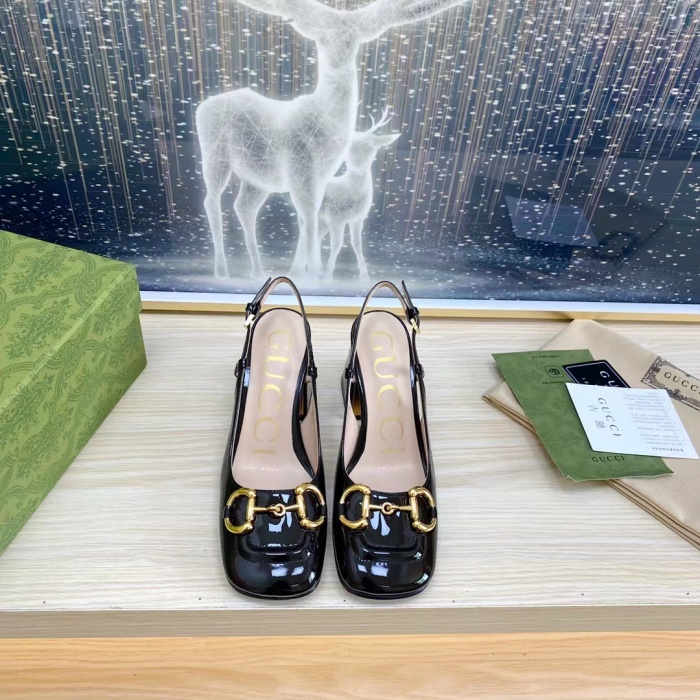 Gucci Slingback With Horsebit Pumps Size 35-41 7-Color