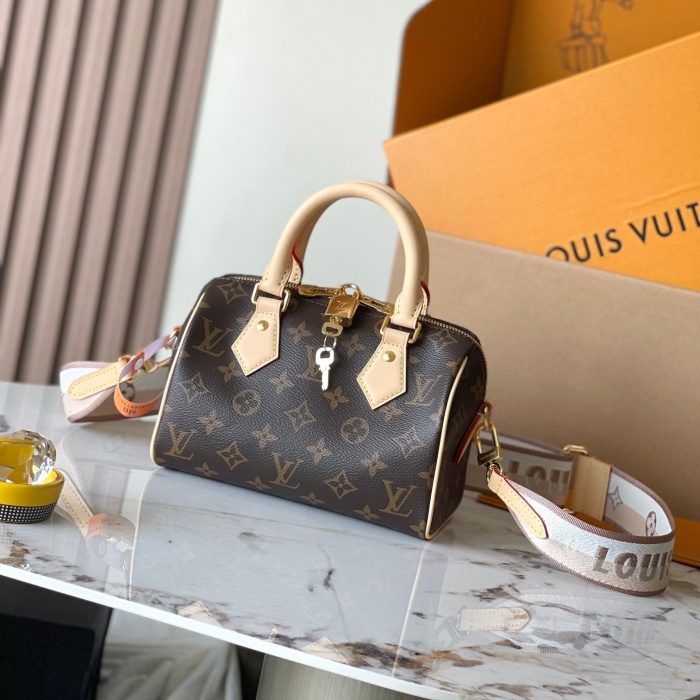 Louis Vuitton M46222 Speedy Bandoulière 20 Women Shoulder Bags Size 20.5*13.5*12cm