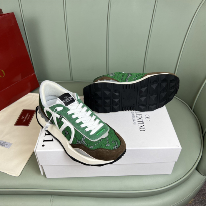 Valentino Lace and Mesh Lacerunner Sneaker Size 36-41   9-Color