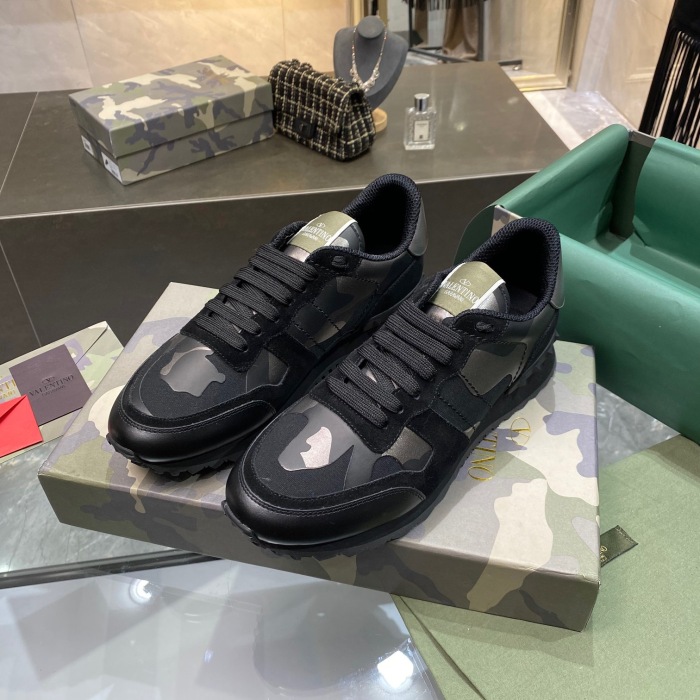Valentino Camouflage Rockrunner Sneaker Size 39-45   11-Color