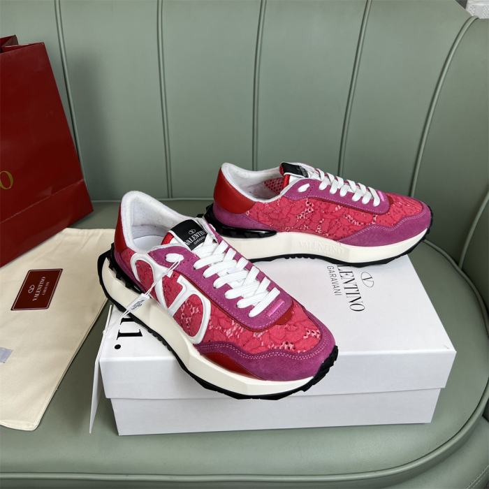 Valentino Lace and Mesh Lacerunner Sneaker Size 36-41   9-Color