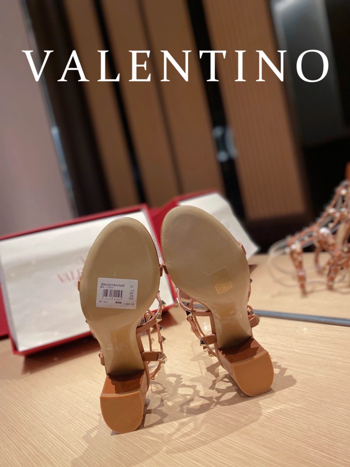Valentino Rockstud Calfskin Ankle Strap Pumps Size 35-41 6-Color