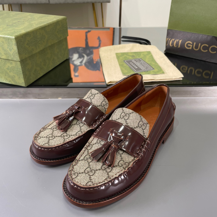 Gucci GG Loafers with Tassel Size 39-45 5-Color