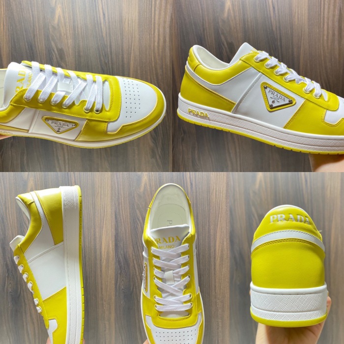 Prada Downtown Leather Sneaker Size 36-45   10-Color