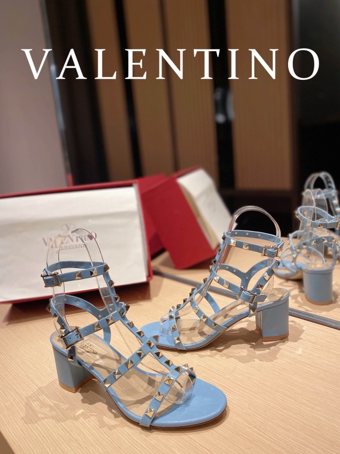 Valentino Rockstud Calfskin Ankle Strap Pumps Size 35-41 6-Color