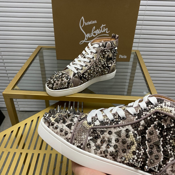 Christian Louboutin Lou Pik Pik High-Top Sneaker Size 36-46  6-Color