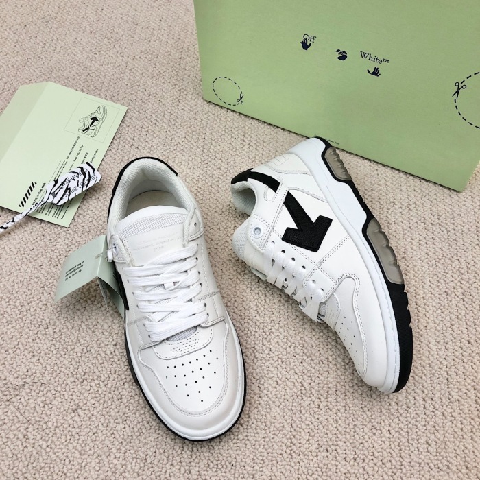 OFF White Out of Office Calf Leather Sneaker Size 35-45   8-Color