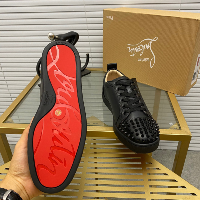 Christian Louboutin Louis Junior Spikes Sneaker Size 36-46  10-Color