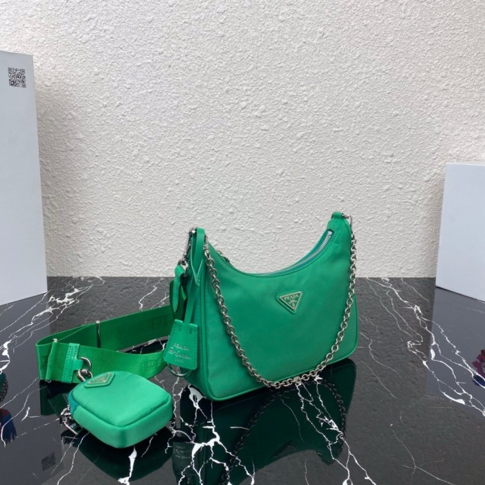 Prada 1BH204 Redition 2005 Women Bags Canvas 22*12*6cm