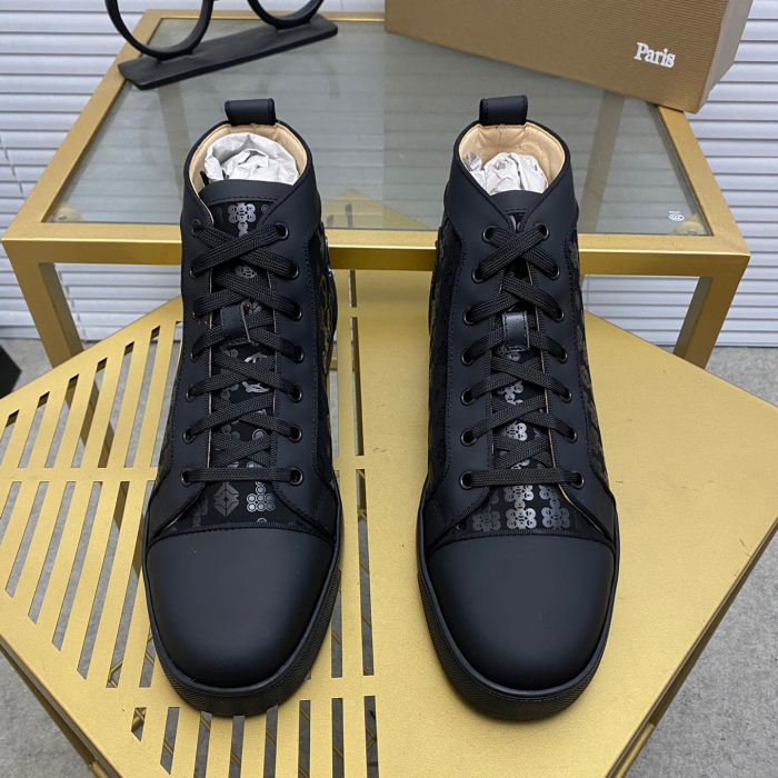 Christian Louboutin Louis High-Top Sneaker Size 36-46  8-Color