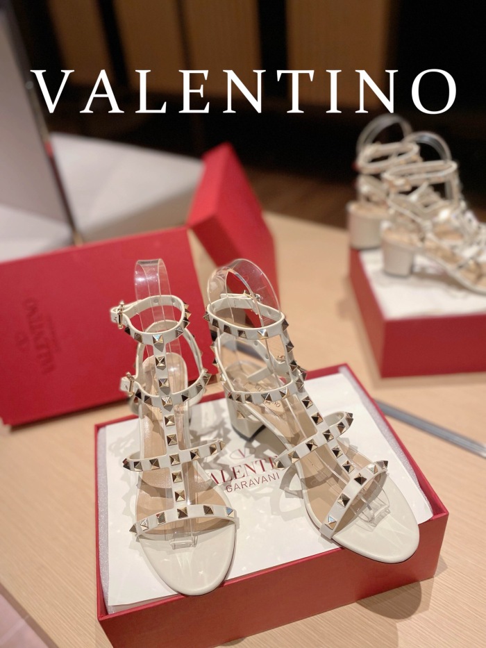 Valentino Rockstud Calfskin Ankle Strap Pumps Size 35-41 6-Color