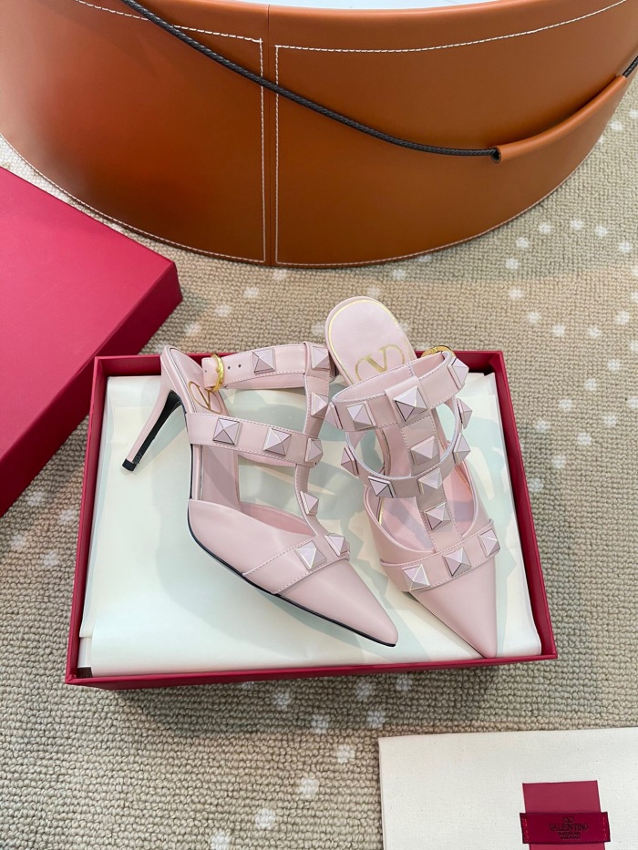 Valentino Roman Stud Calfskin Pumps Size 35-41 12-Color