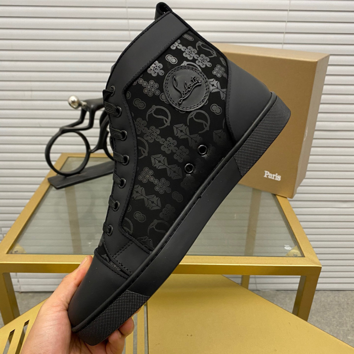 Christian Louboutin Louis High-Top Sneaker Size 36-46  8-Color