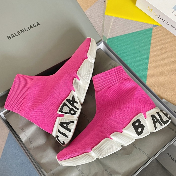 Balenciaga Speed 2.0 Graffiti Sneaker Size 35-45  5-Color