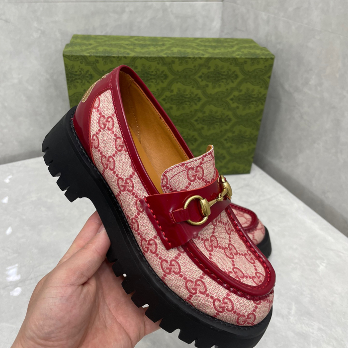 Gucci GG Lug Sole Loafers Size 35-41 3-Color