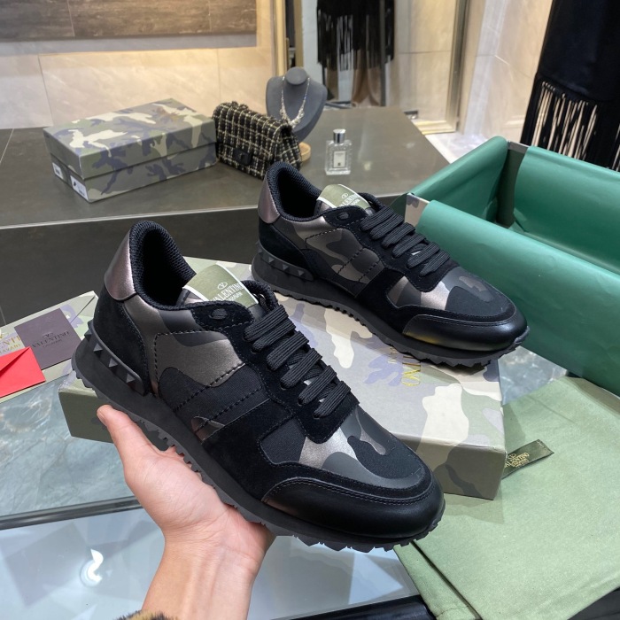 Valentino Camouflage Rockrunner Sneaker Size 39-45   11-Color