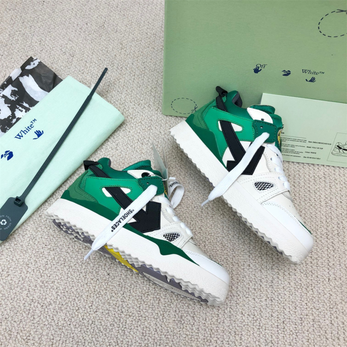 OFF White Midtop Sponge Sneaker Size 36-45   6-Color